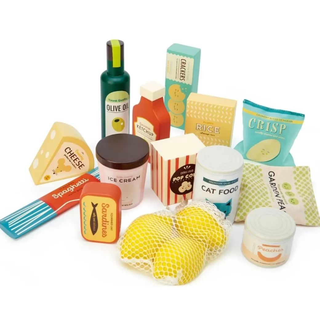 Tender Leaf Toys Kitchen & House Play>Supermarket Staples Set