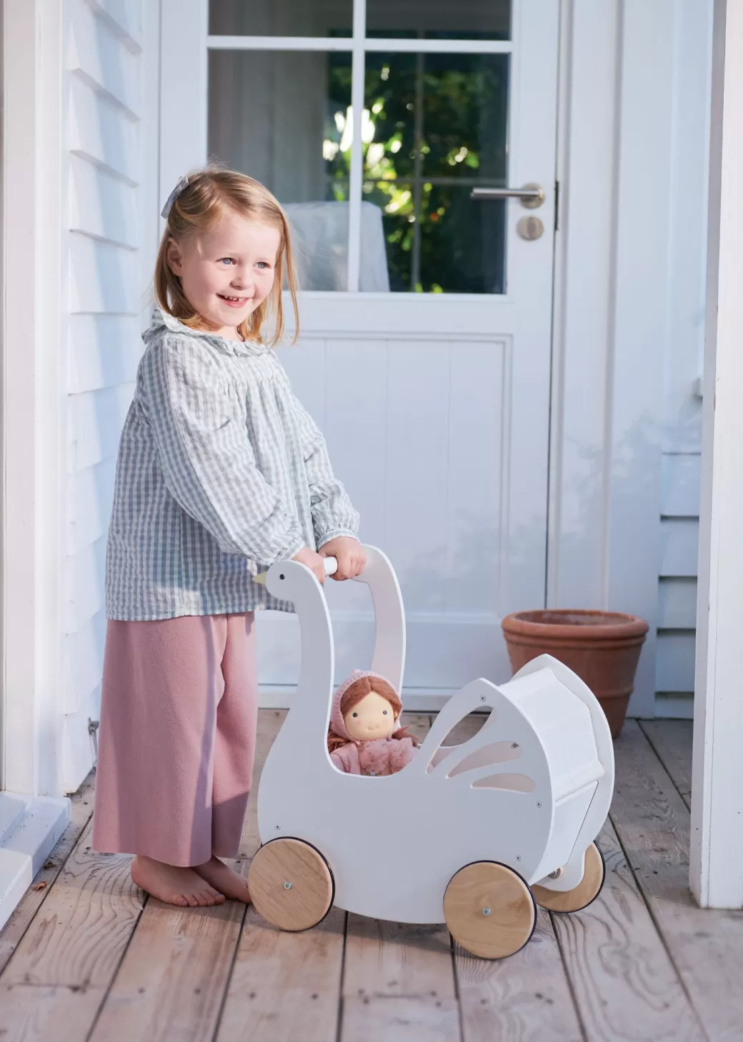 Tender Leaf Waldorf Home>Sweet Wooden Swan Doll Stroller