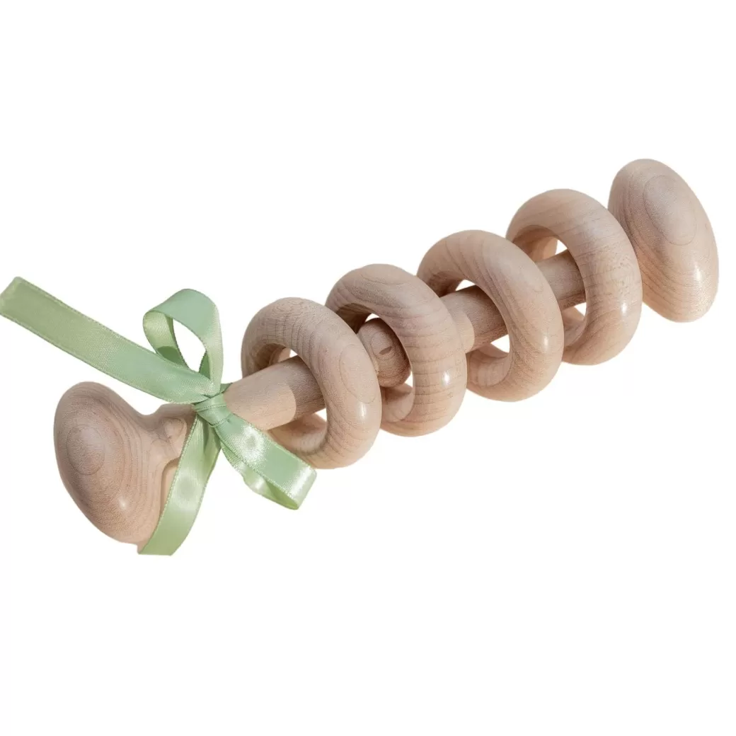 Ed Loewenton Rattles & Grasping Toys>Vermont Wooden Baby Rattle