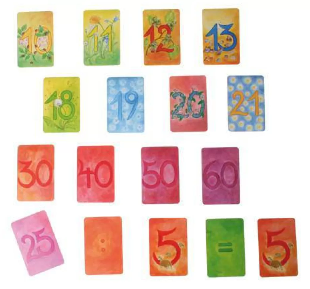 Grimm's Spiel & Holz Early Learning>Waldorf Math Cards - Additional Numbers