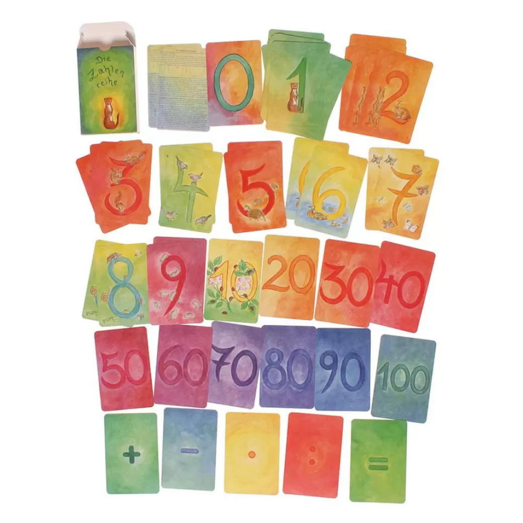 Grimm's Spiel & Holz Early Learning>Waldorf Number Math Cards