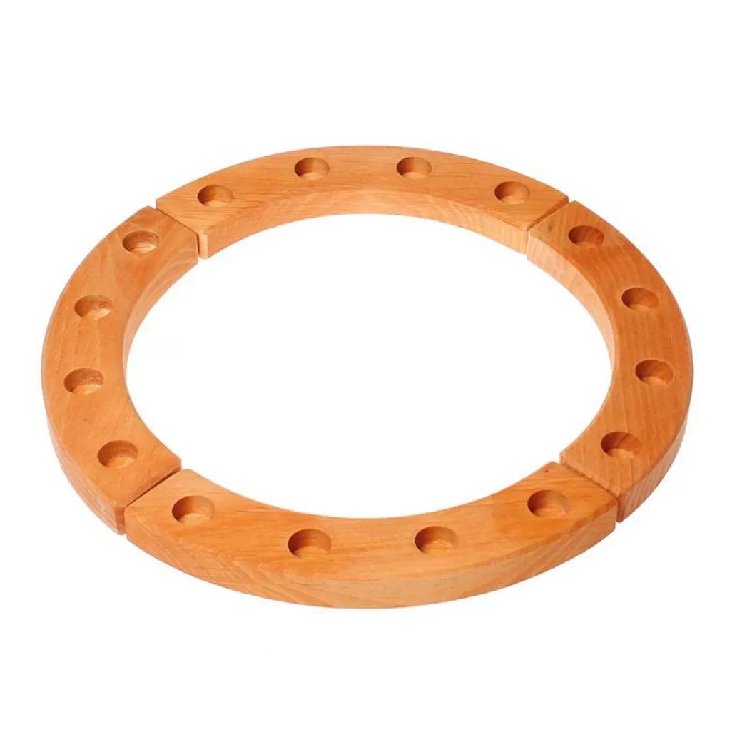 Grimm's Spiel & Holz Waldorf Birthday>Waldorf Wooden Birthday Ring - 16 Holes