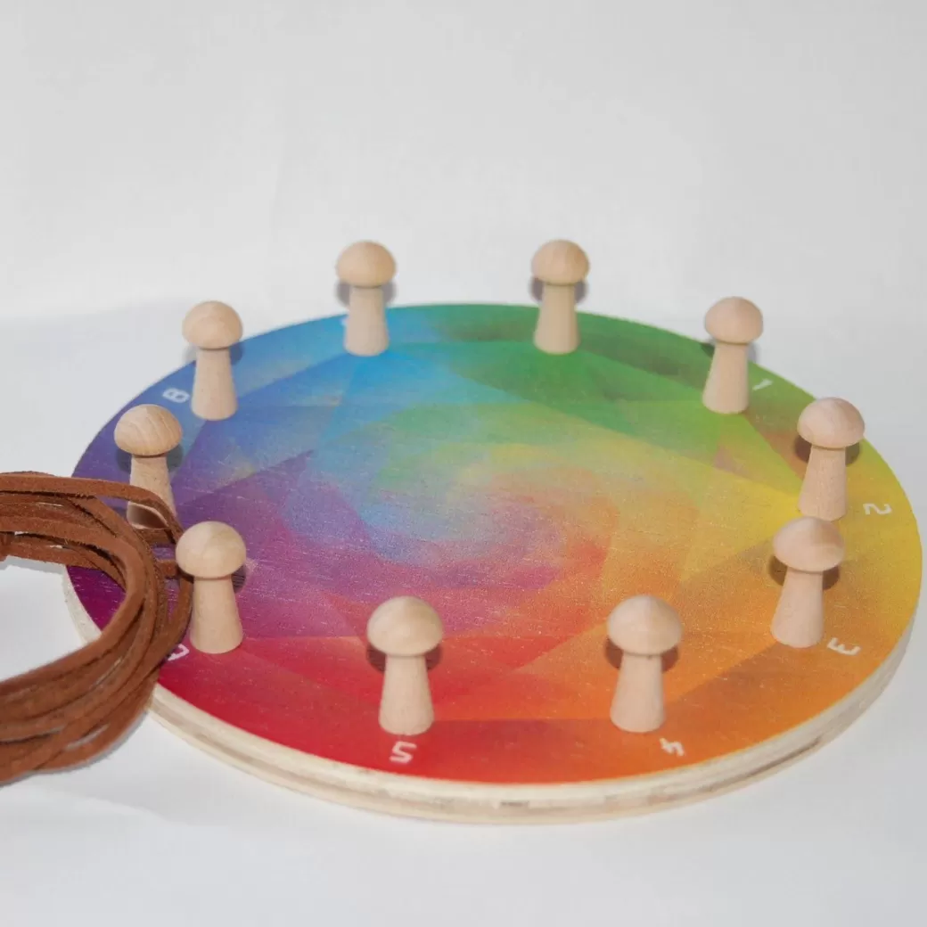 Wilded Family Early Learning>Waldorf Wooden Math Wheel