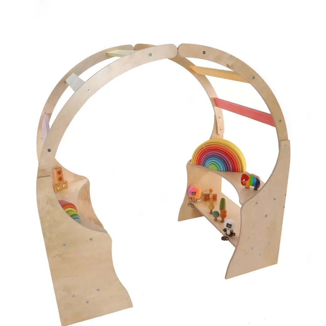 Sawdust & Rainbows Waldorf Playstands>Waldorf Wooden Playstands Set