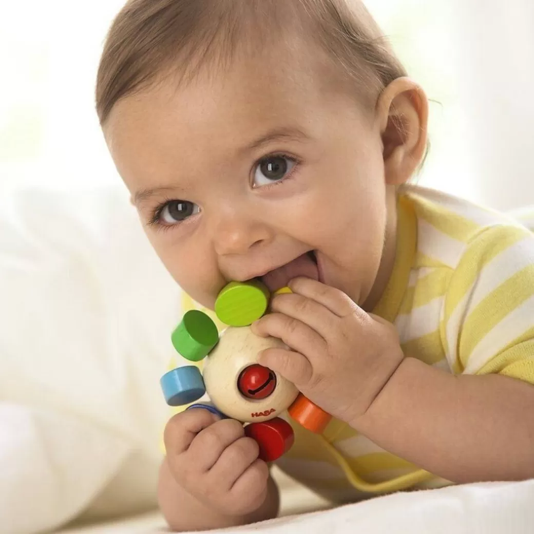 HABA Rattles & Grasping Toys>Whirlygig Wooden Baby Rattle