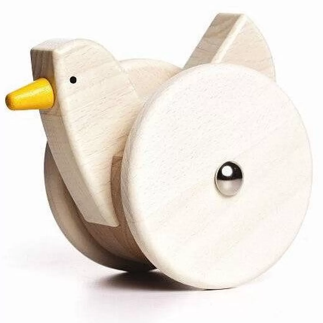 Bajo Push & Pull Toys>Wobbling Wooden Chicken