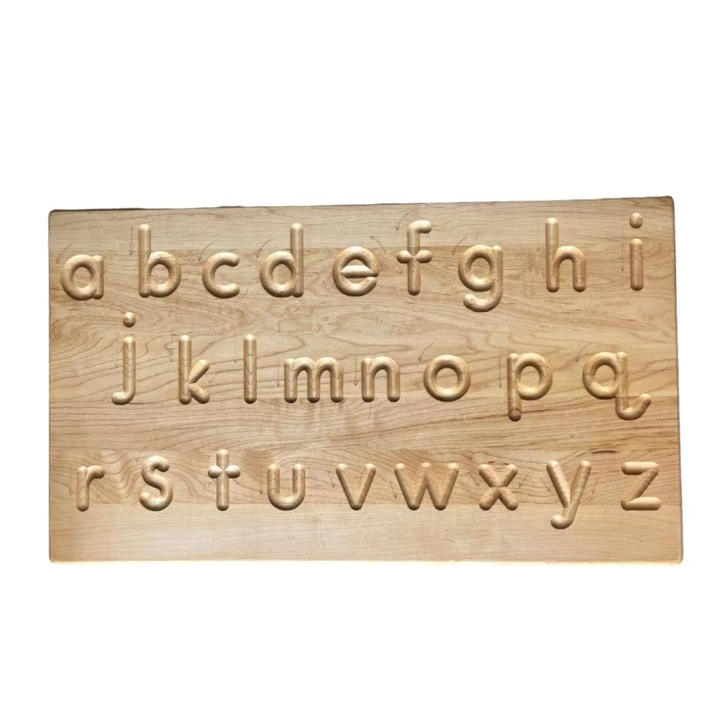 Mirus Toys Early Learning>Wooden Alphabet Tracing Board—Double-Sided