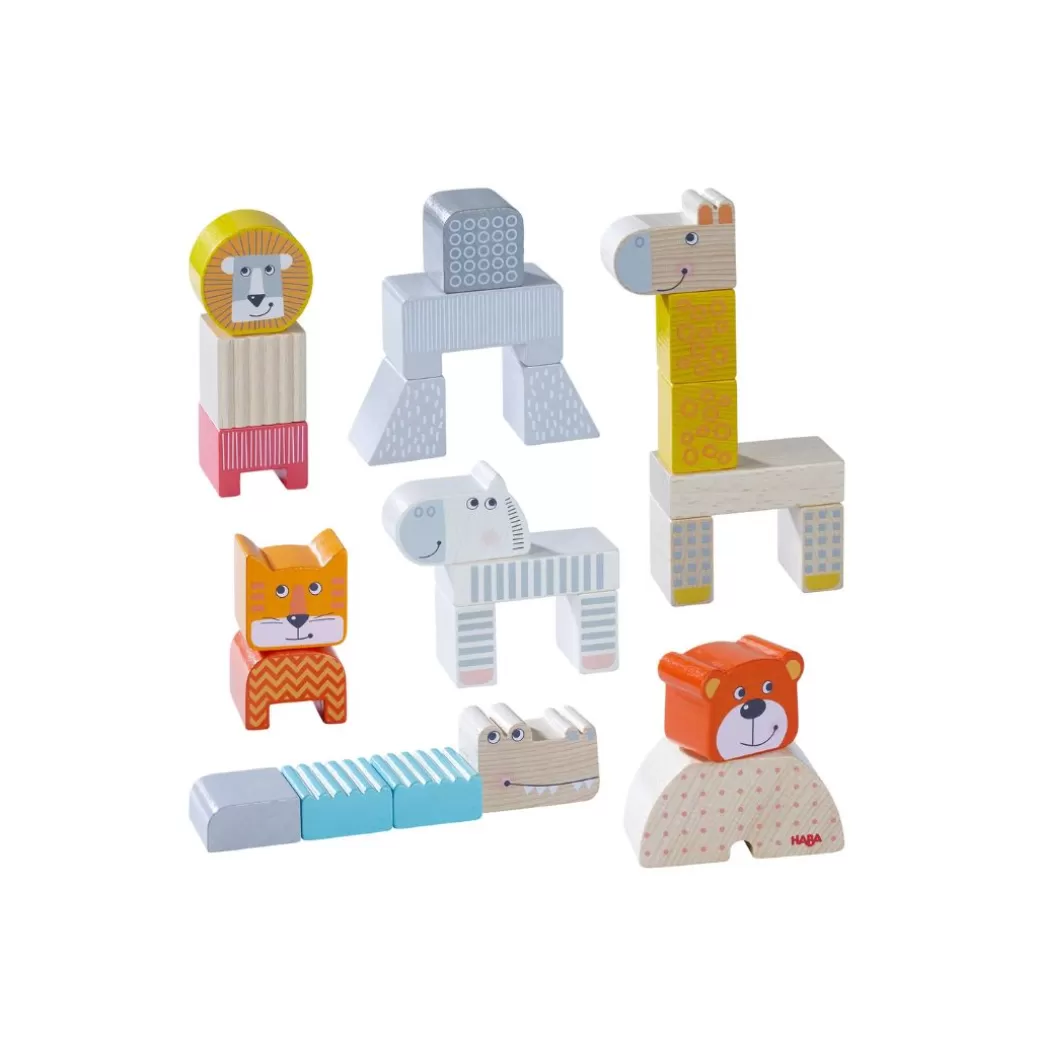 HABA Wooden Blocks>Wooden Animal Parade Blocks