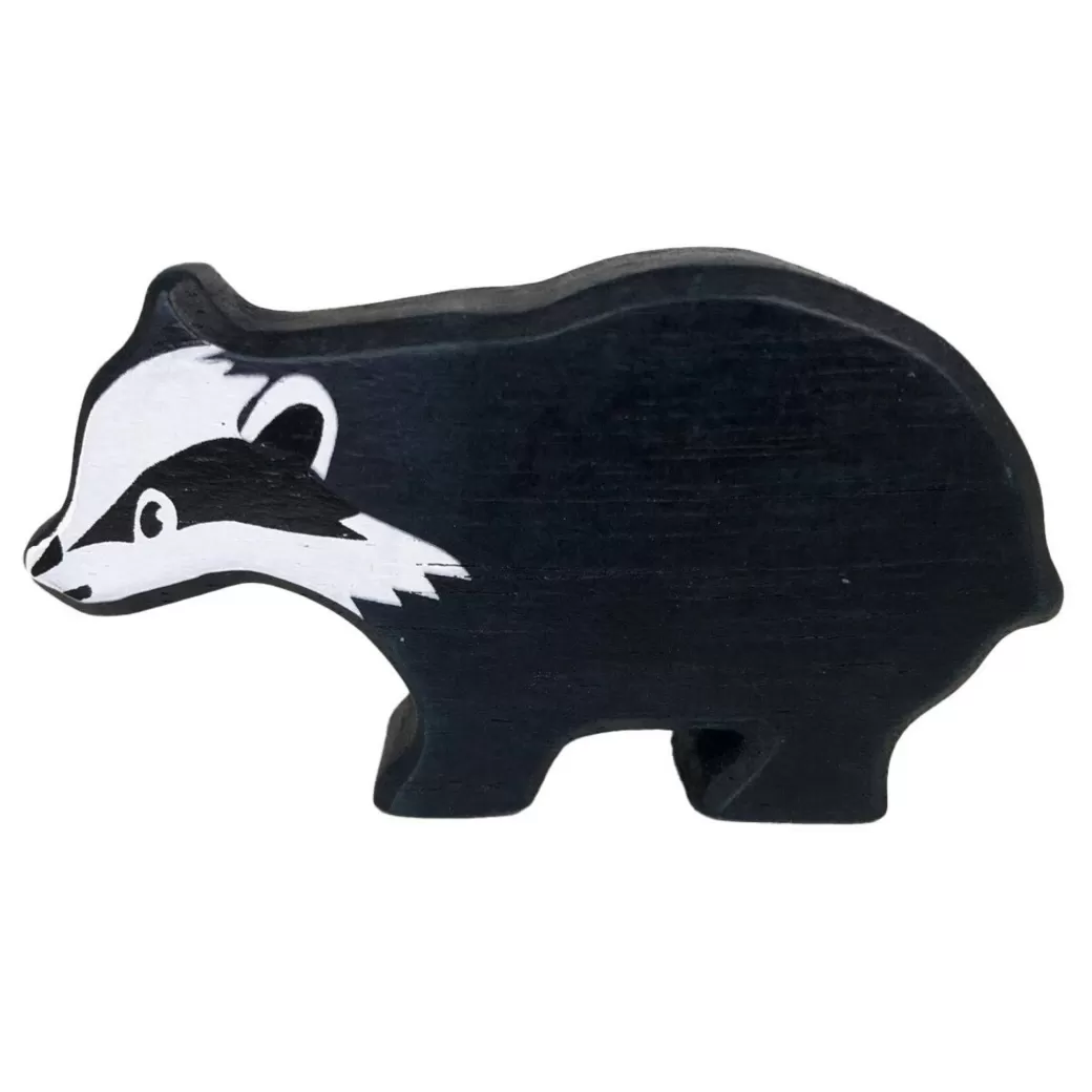 Tender Leaf Toys Wooden Figures>Wooden Badger