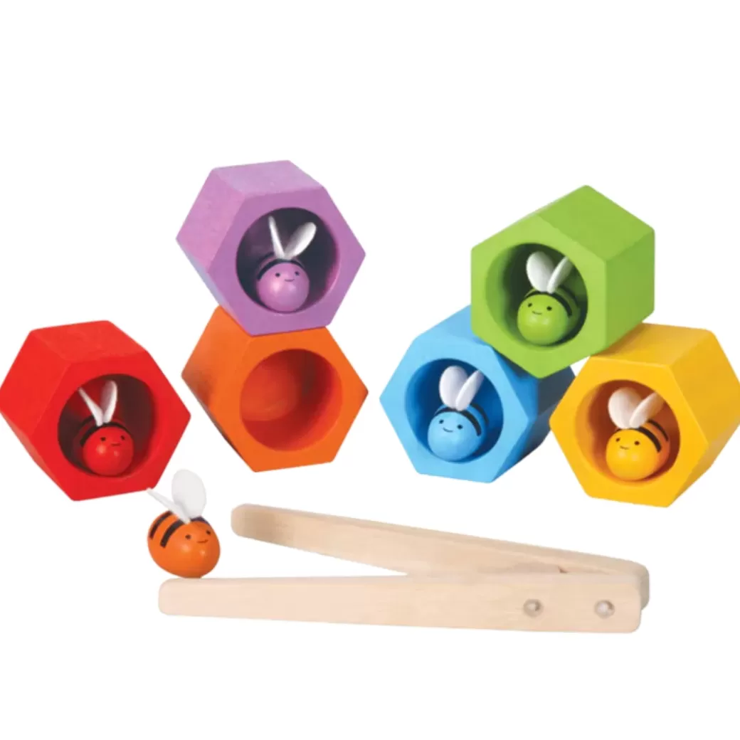 PlanToys Early Learning>Wooden Beehives Puzzle Game