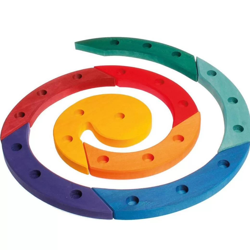 Grimm's Spiel & Holz Waldorf Home>Wooden Birthday / Advent Spiral - Rainbow