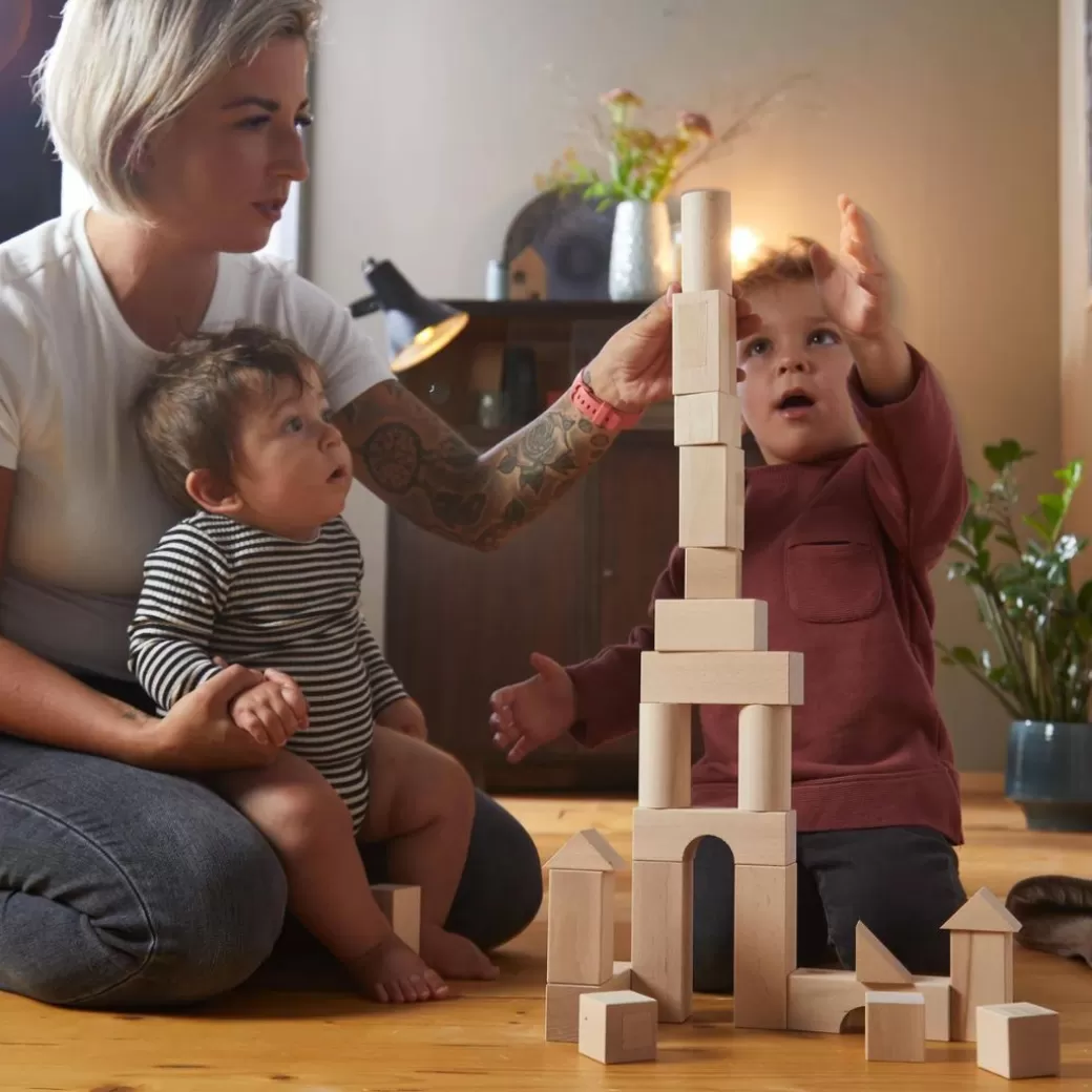 HABA Wooden Blocks>Wooden Building Blocks - Extra Large Set