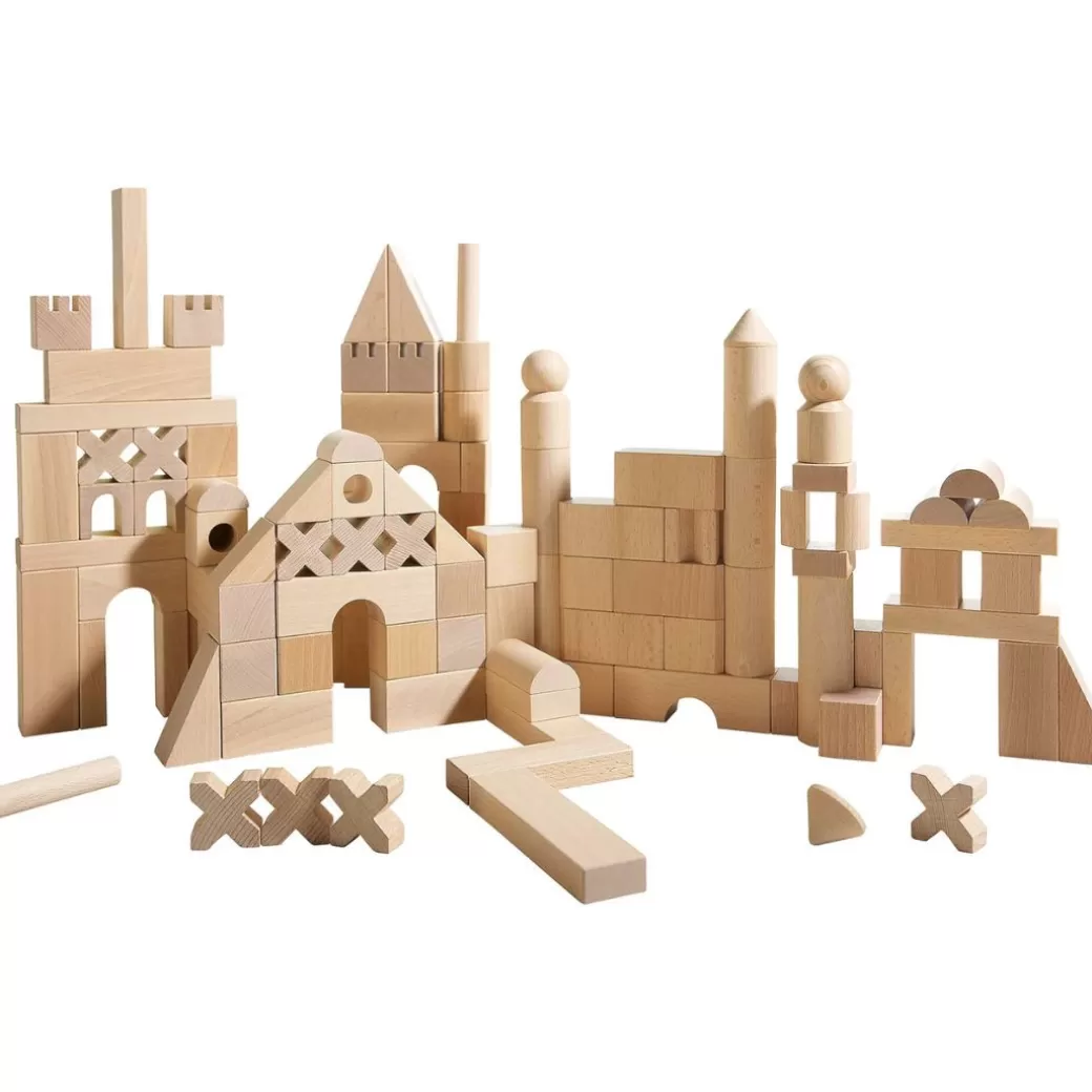 HABA Wooden Blocks>Wooden Building Blocks - Extra Large Set