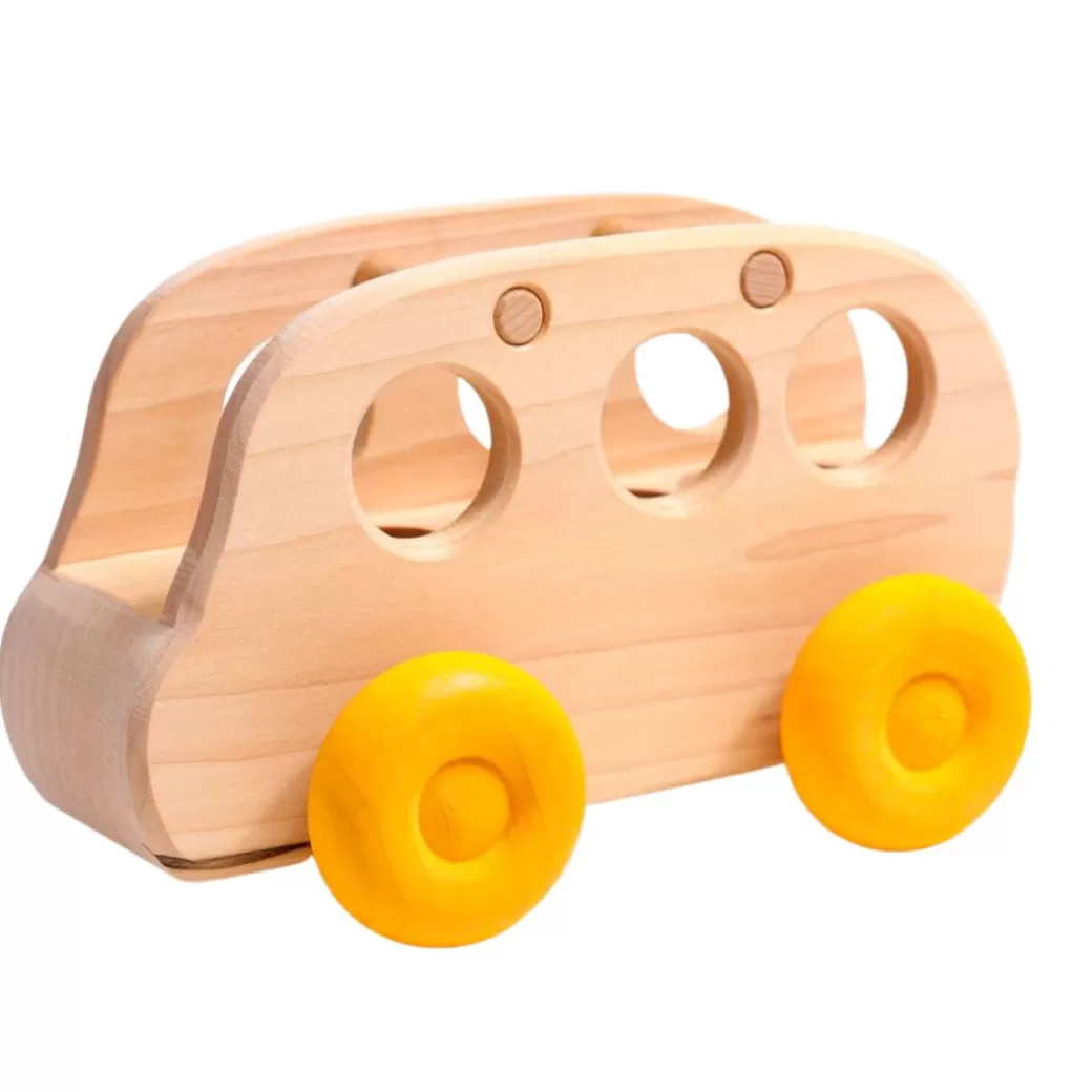 Grimm's Spiel & Holz Toy Vehicles>Wooden Bus