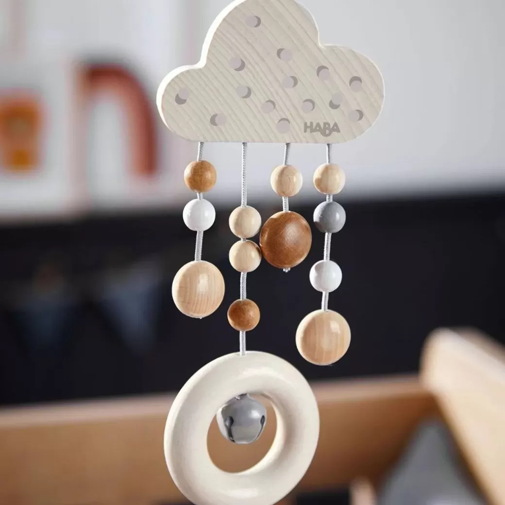 HABA Rattles & Grasping Toys>Wooden Dangling Figure Dots With Bell