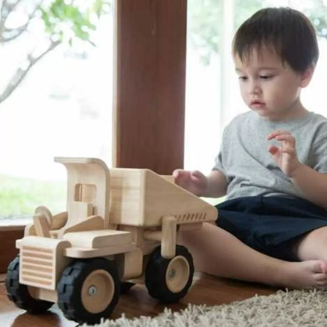 PlanToys USA Toy Vehicles>Wooden Dump Truck