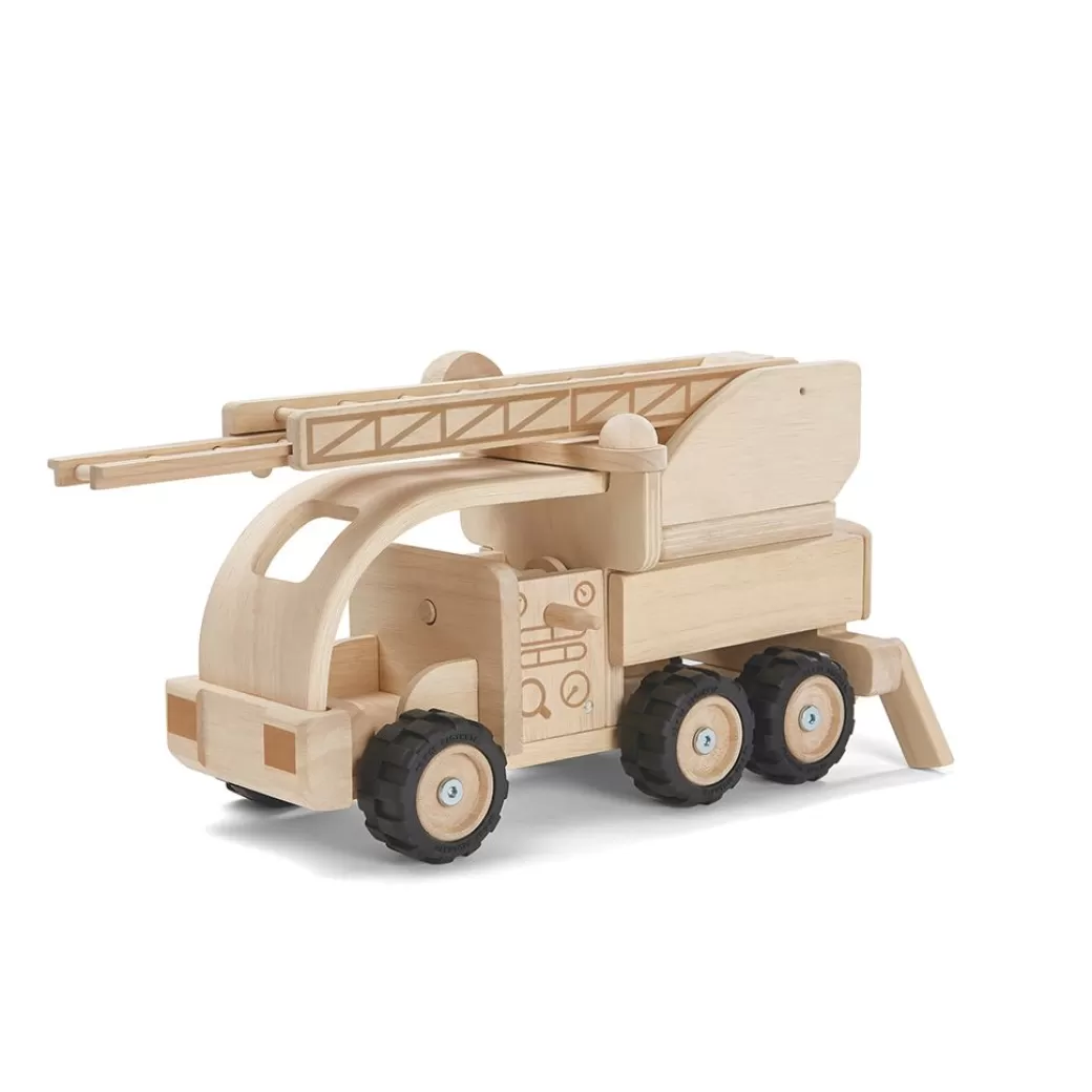 PlanToys USA Toy Vehicles>Wooden Firetruck