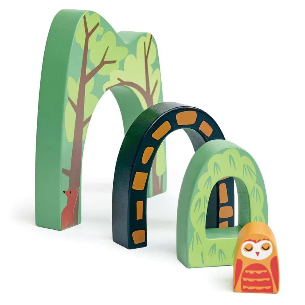 Tender Leaf Toys Wooden Blocks>Wooden Forest Tunnels