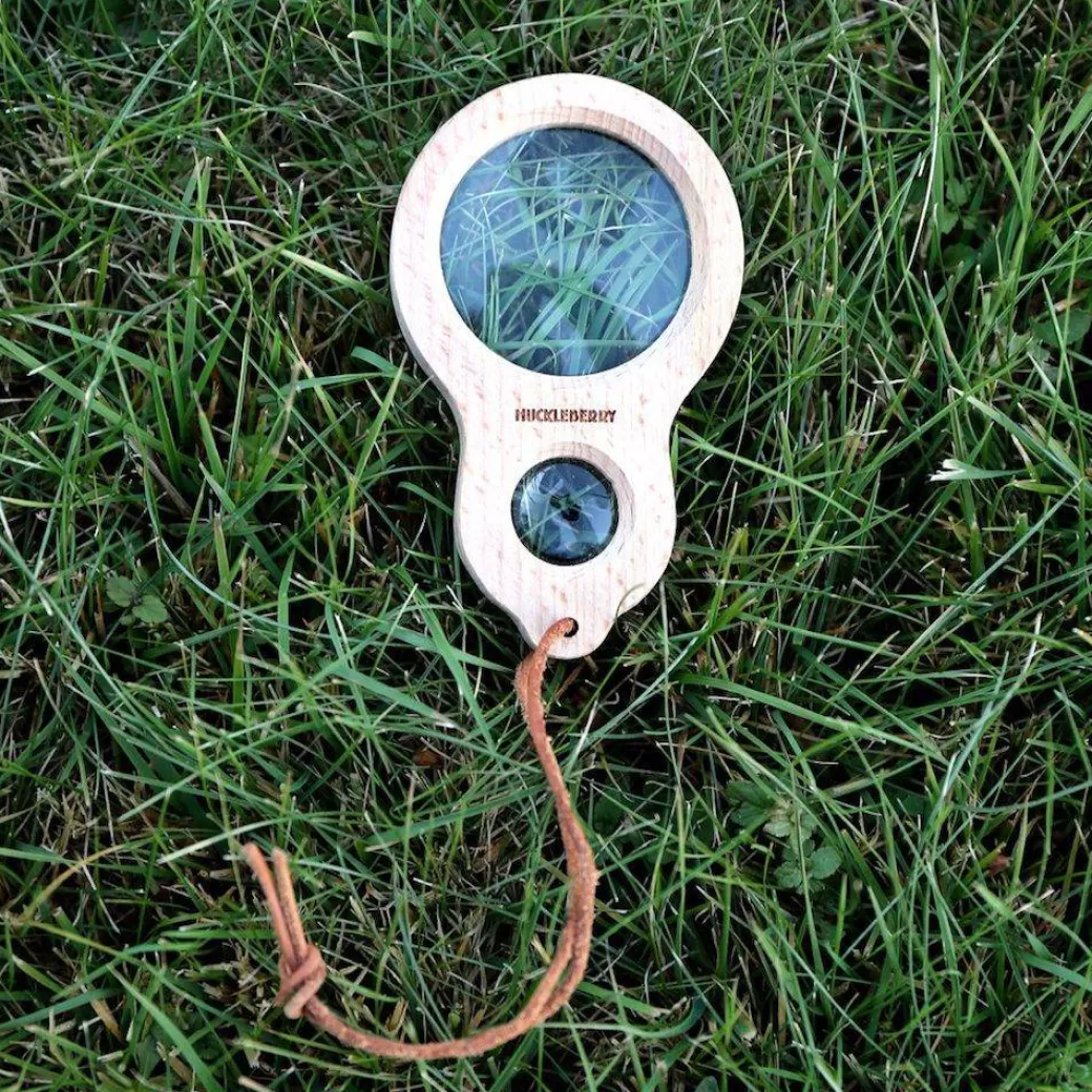 Kikkerland Design Early Learning>Wooden Magnifying Glass - Dual Magnifier