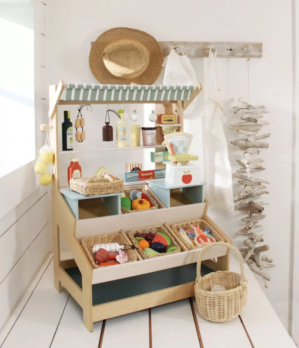 Tender Leaf Kitchen & House Play>Wooden Market Stall