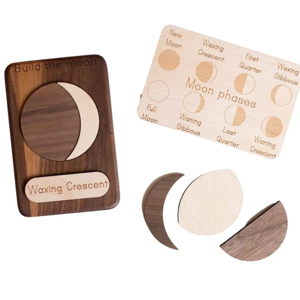 Mirus Toys Early Learning>Wooden Moon Phases Puzzle