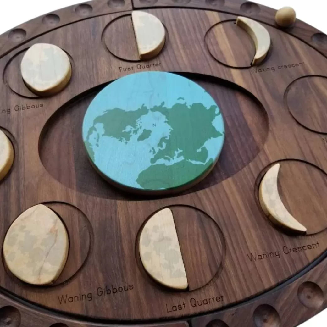 Mirus Toys Early Learning>Wooden Moon Phases Puzzle