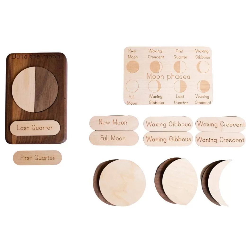 Mirus Toys Early Learning>Wooden Moon Phases Puzzle