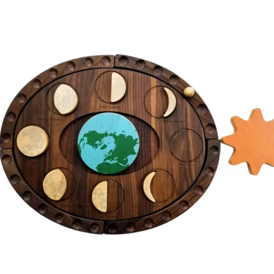 Mirus Toys Early Learning>Wooden Moon Phases Puzzle