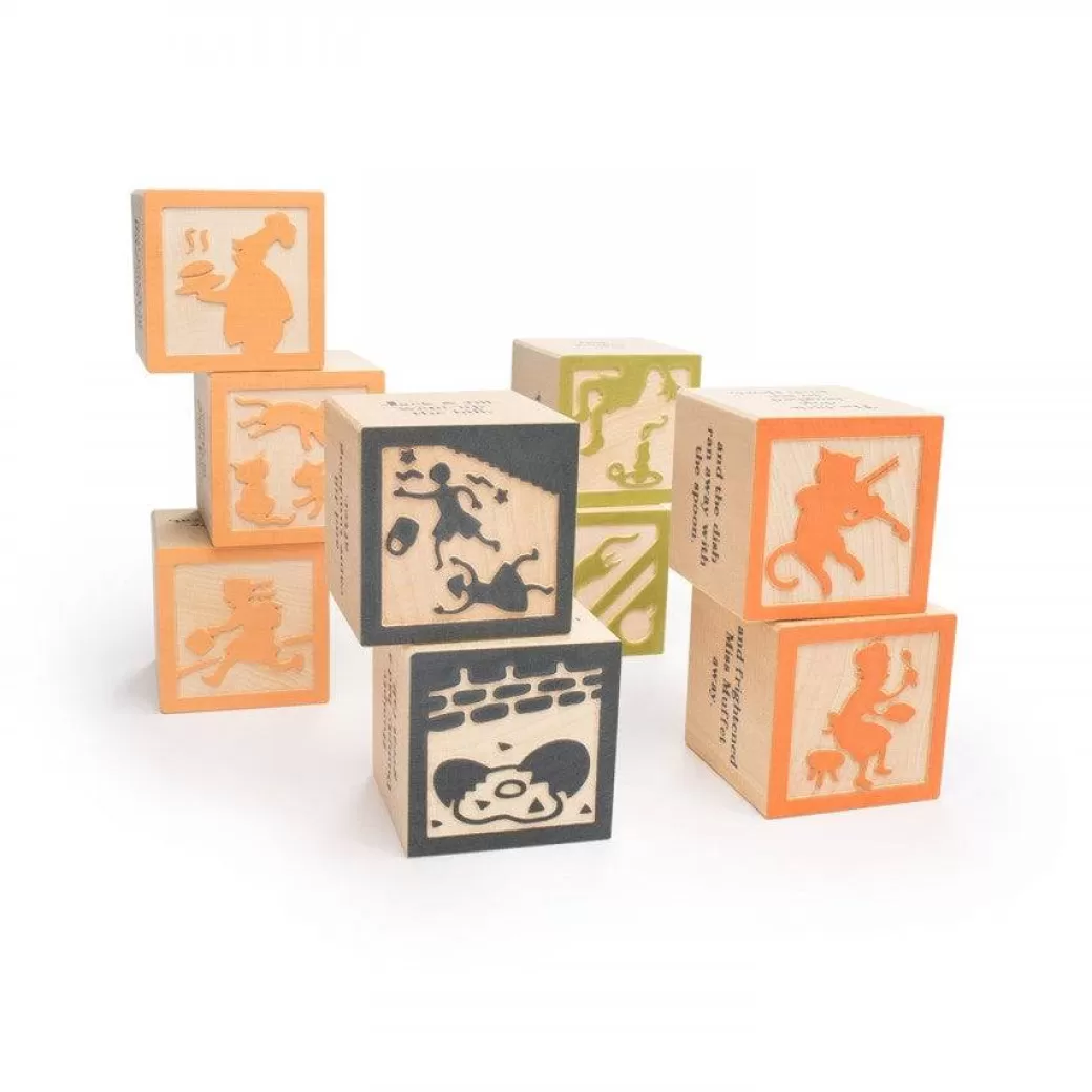 Uncle Goose Early Learning>Wooden Nursery Rhyme Blocks