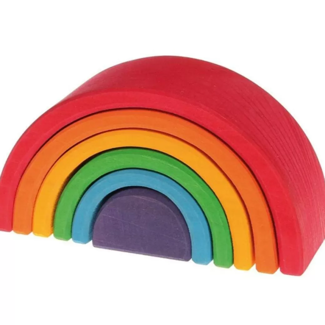 Grimm's Spiel & Holz Rainbow Tunnels>Wooden Rainbow Tunnel - 6 Piece