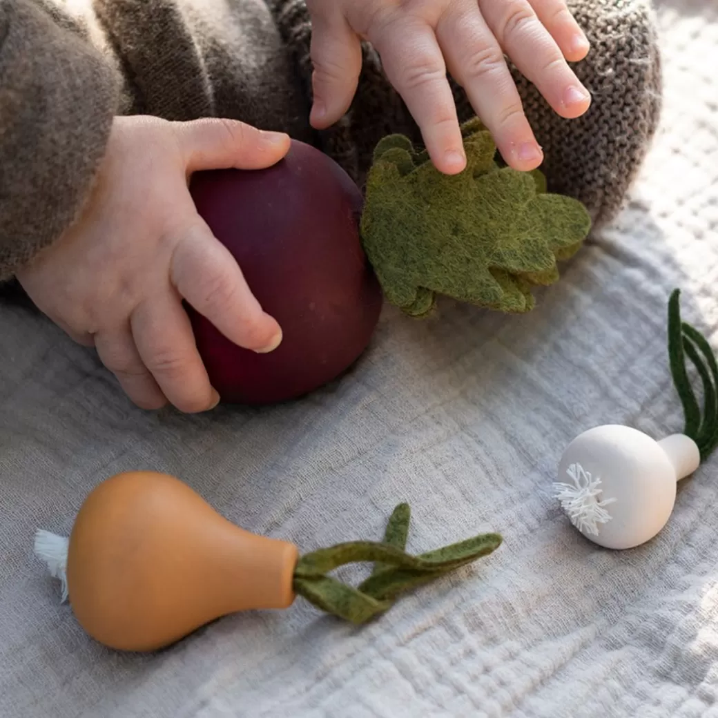 Sabo Kitchen & House Play>Wooden Root Vegetable Set