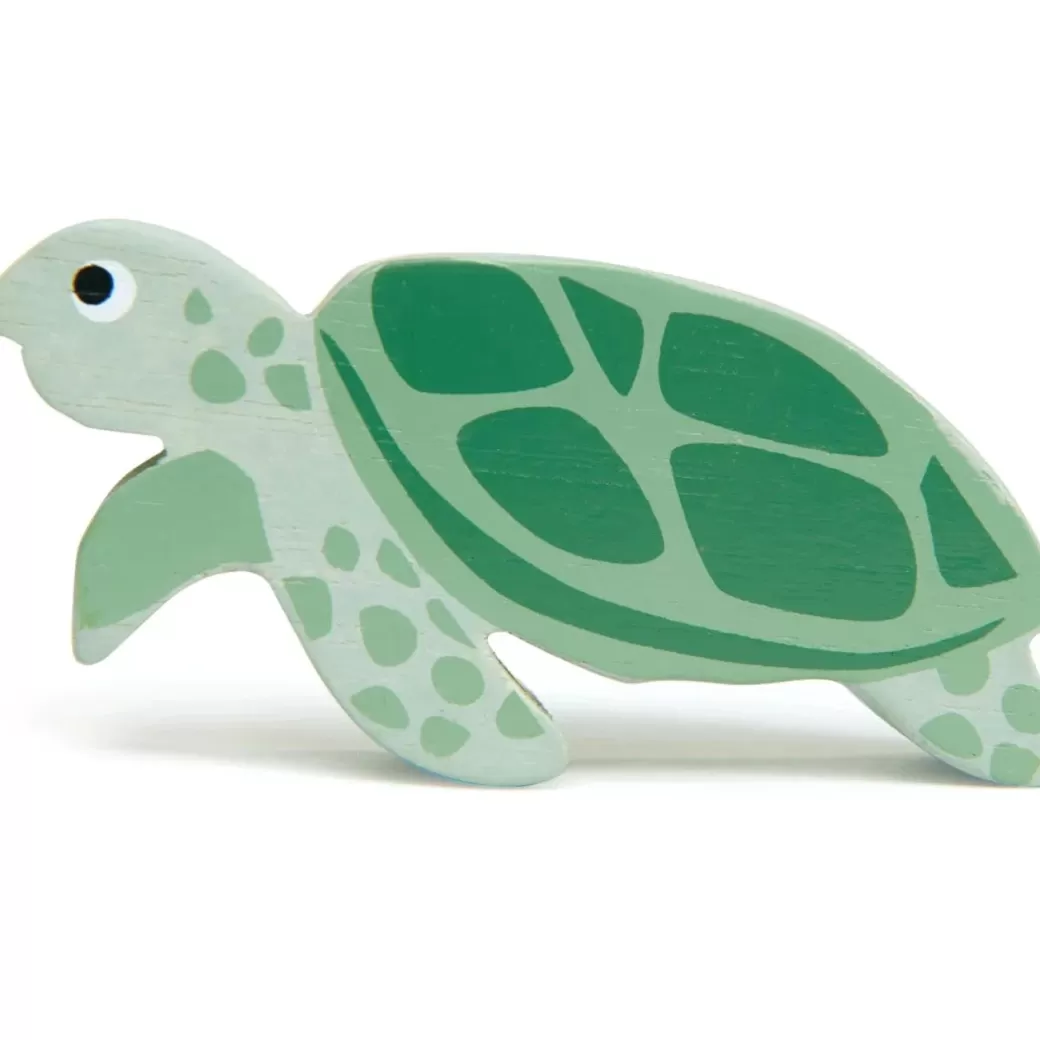 Tender Leaf Toys Wooden Figures>Wooden Sea Turtle