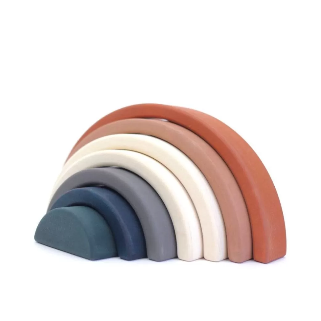 Sabo Rainbow Tunnels>Wooden Terracotta Rainbow Stacker