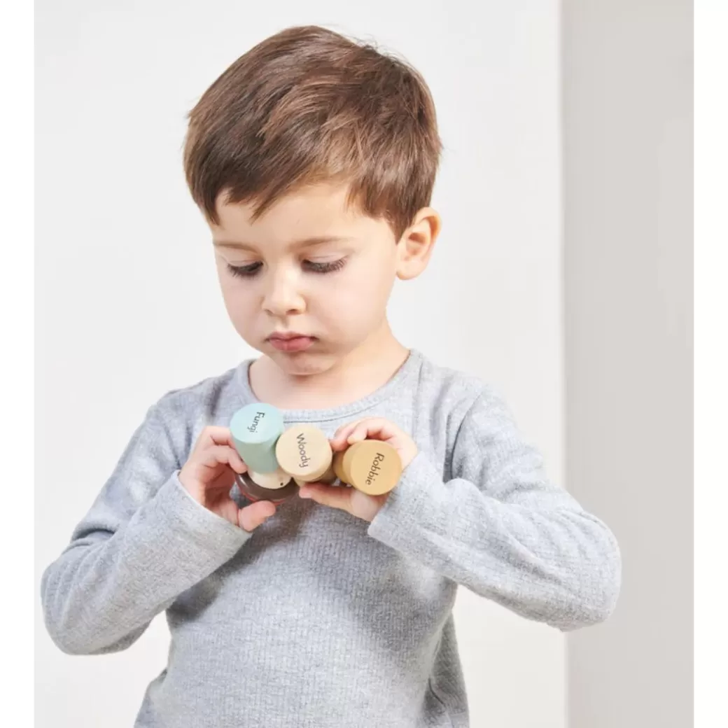 Tender Leaf Toys Push & Pull Toys>Wooden Timber Taxi