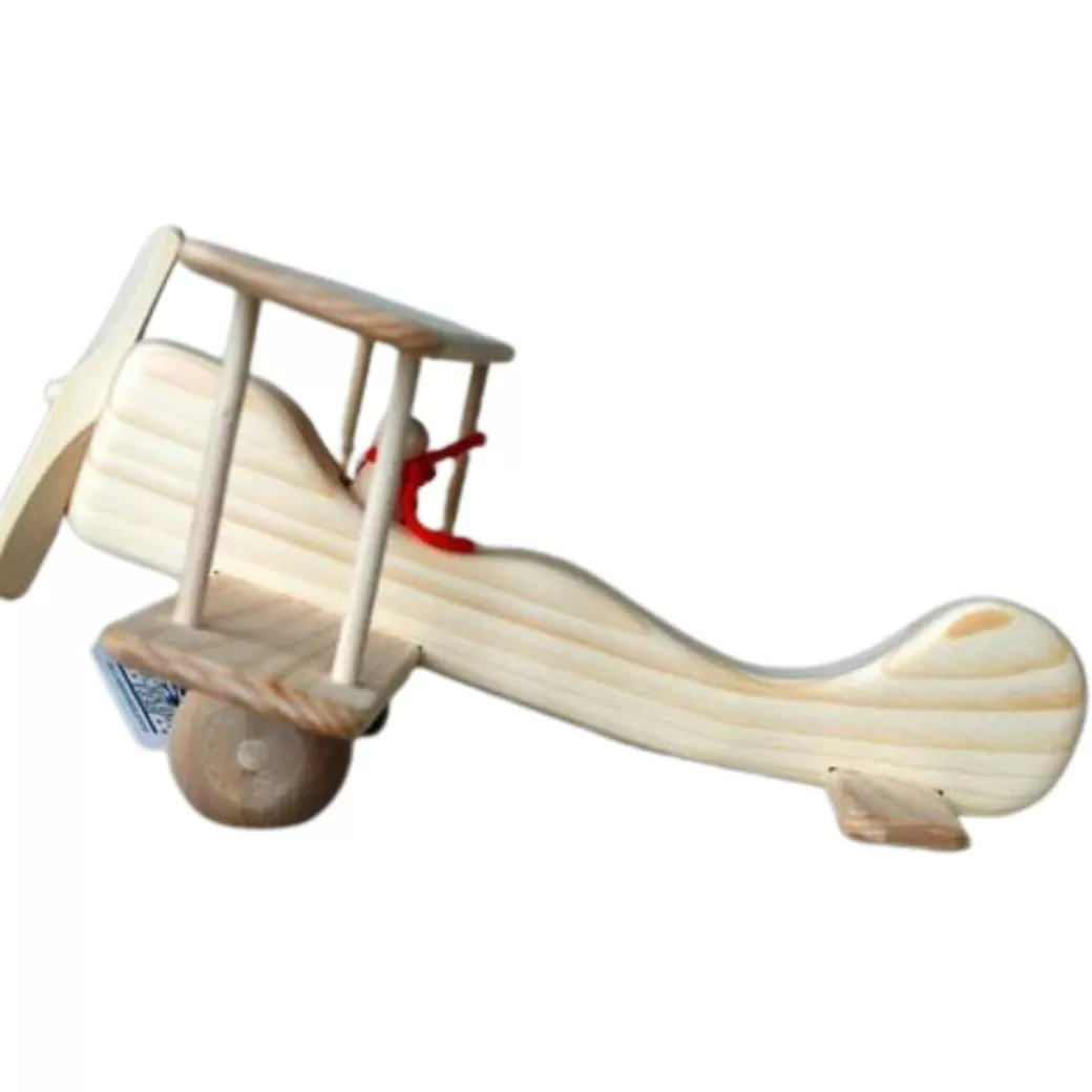 Different Drummer Toy Vehicles>Wooden Toy Airplane