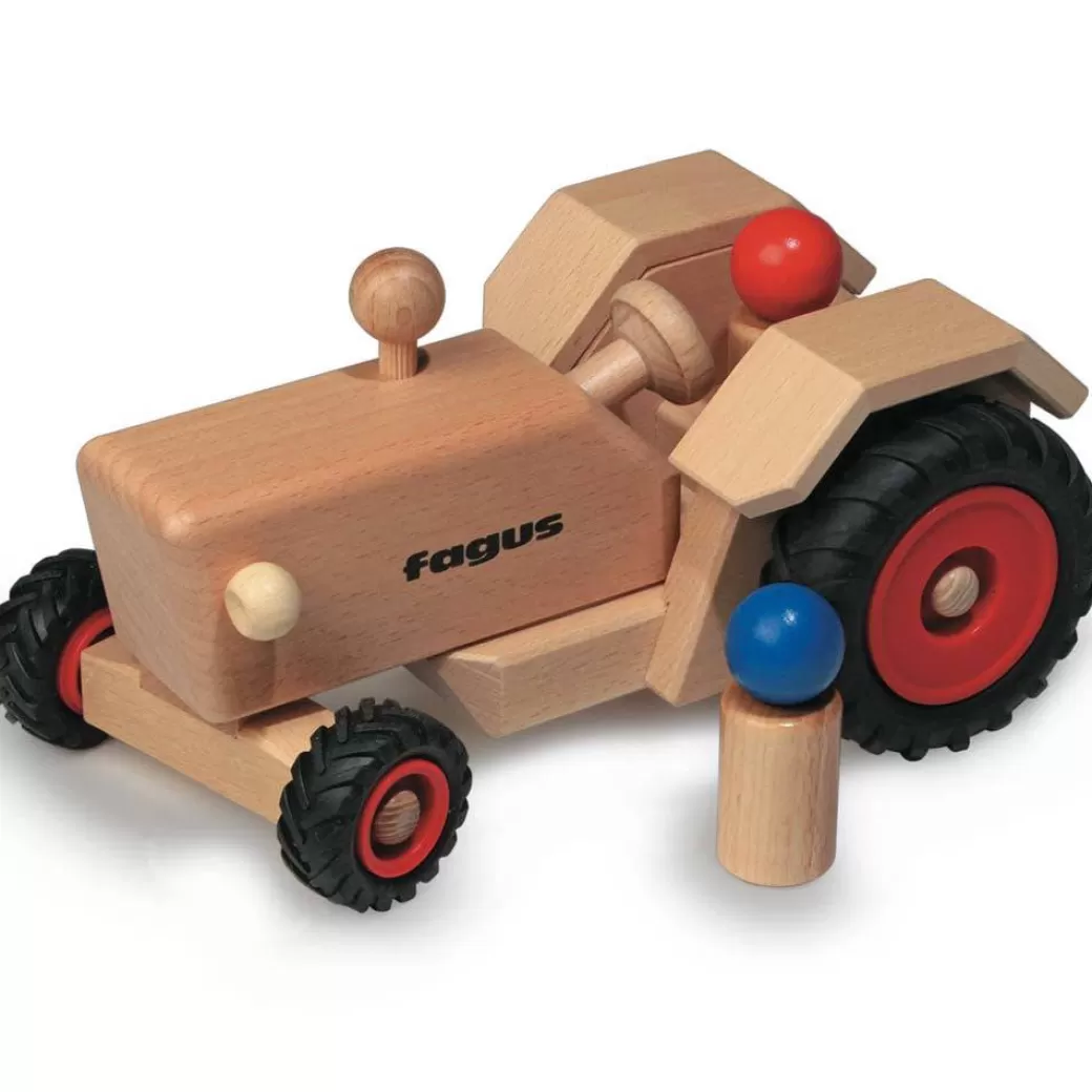 Fagus Toy Vehicles>Wooden Toy Tractor