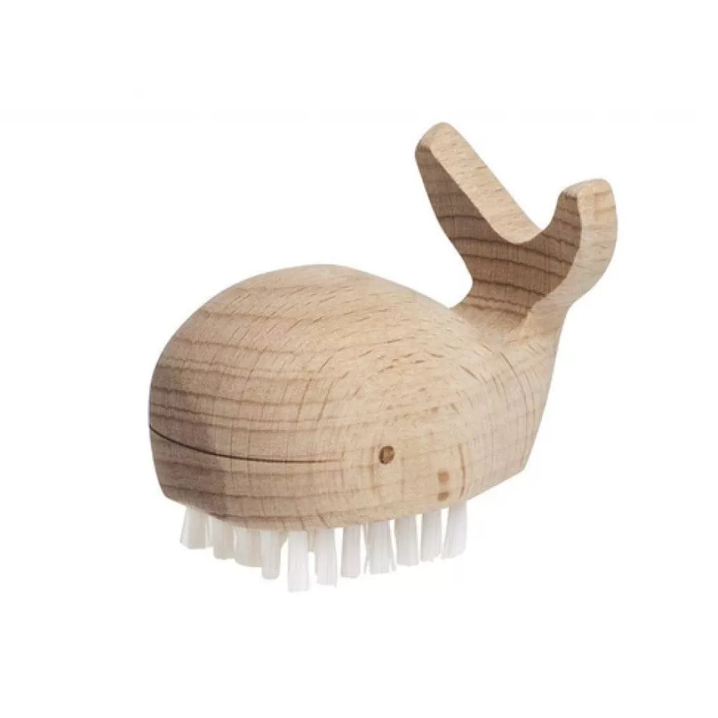 Kikkerland Design Waldorf Home>Wooden Whale Nail Brush